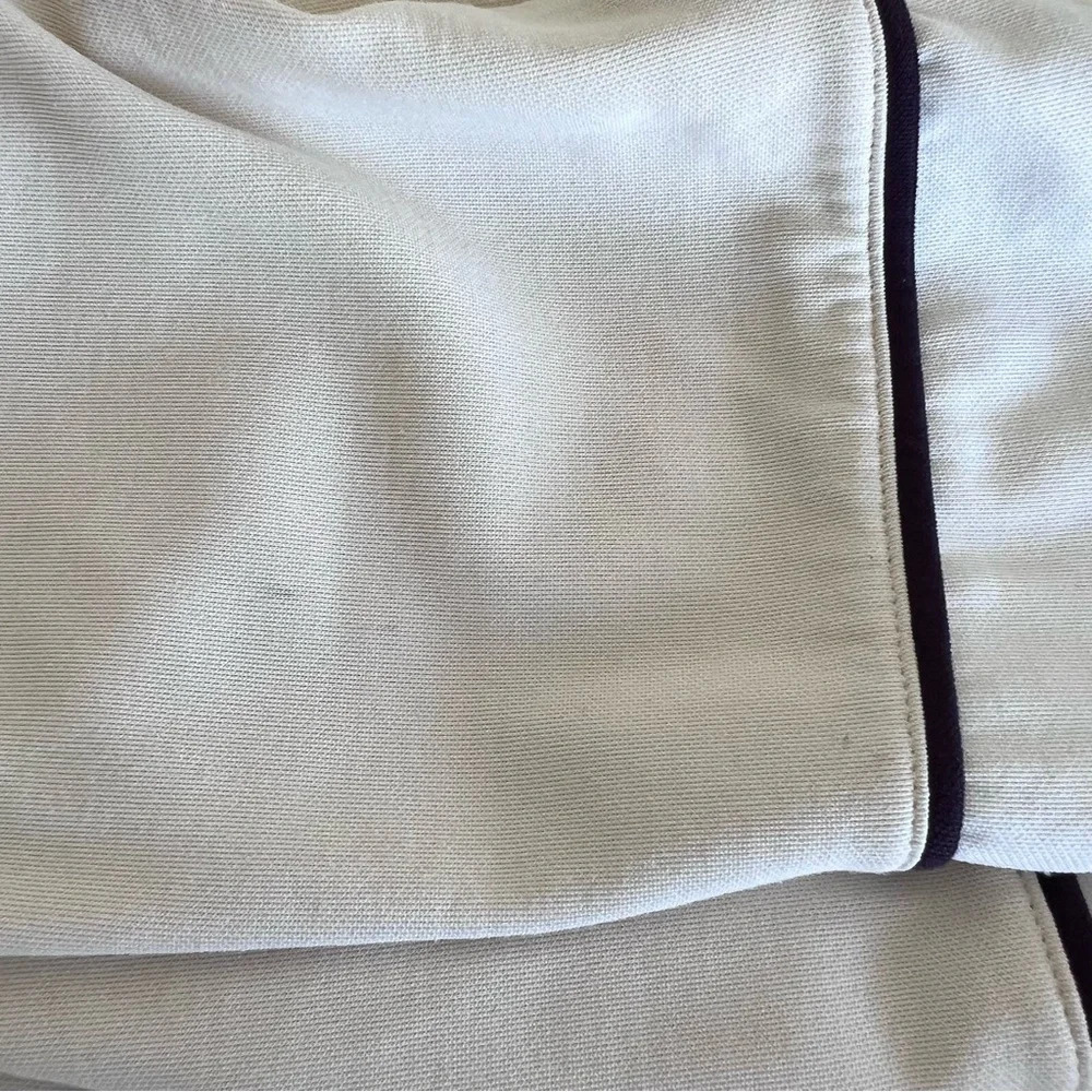 Vince Men's Leche Off White/Sail White Colorblock Full Zip Track Jacket - Picture 11 of 12